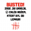 Tričko: Busted! - Barva: Černá, Druh trika: Dětské, Velikost trika: Dětská 146