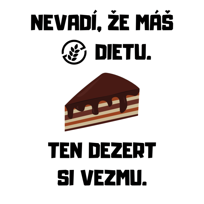 Tričko: Bezlepkový příživník - Barva: Bílá, Druh trika: Pánské, Velikost trika: XXXL