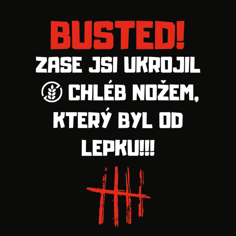 Tričko: Busted! - Barva: Černá, Druh trika: Dětské, Velikost trika: Dětská 134