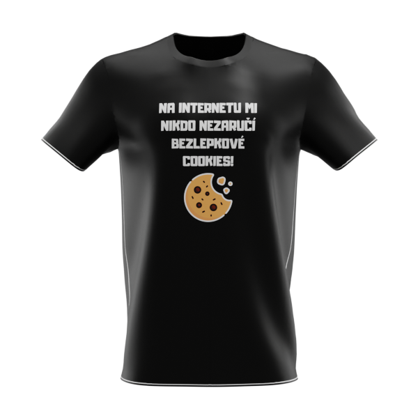 Tričko: Bezlepkové cookies - Barva: Černá, Druh trika: Pánské, Velikost trika: S